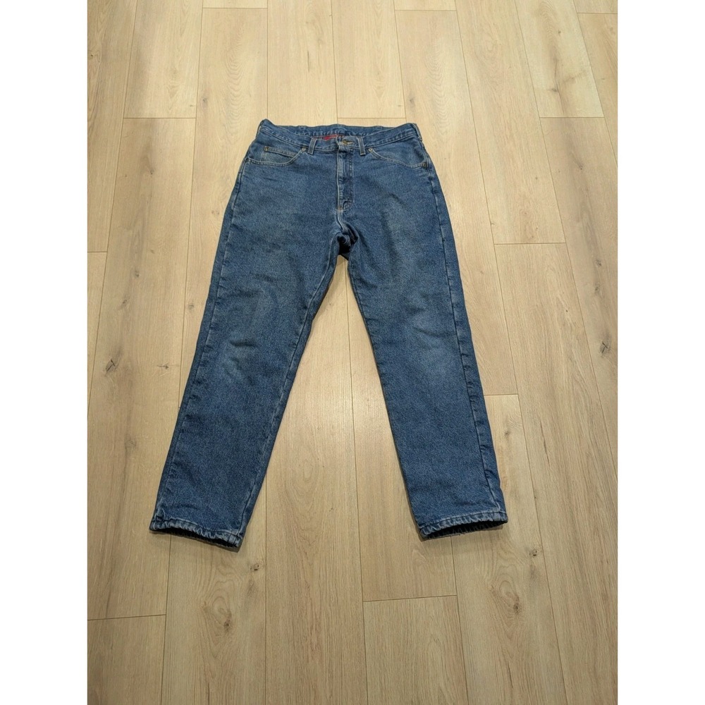 Vintage LL Bean Mens Flannel Lined Jeans Size 34x30 Made in USA Workwear Outdoor